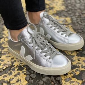 Veja Silver and Gray Women's Sneakers